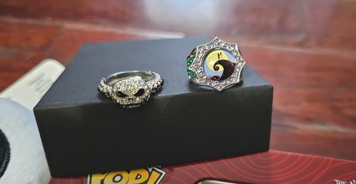 6pc Disney The Nightmare Before Christmas lot. 2 Rings And Earrings. Collection - Picture 2 of 8