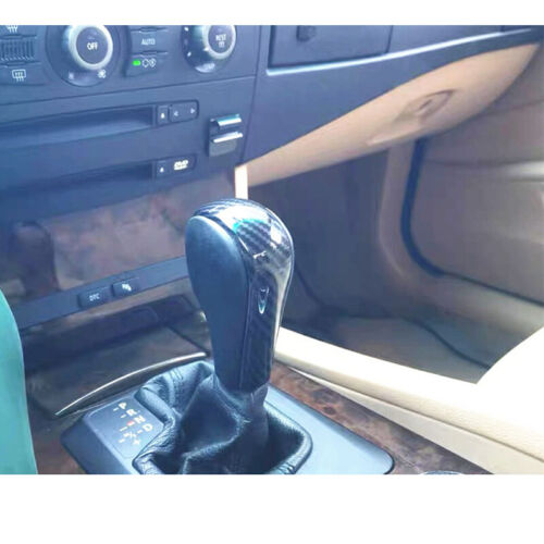 Für BMW E60 E61 X3 X5 E83 E53 Innengang Schaltknöpfe Abdeckung Verkleidung Kohlefaser - Bild 2 von 8