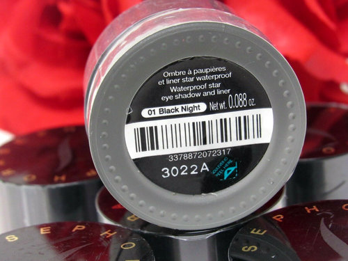 Sephora Waterproof Star Eye Shadow and Liner 01 Black Night 0.088 Oz. New Sealed - Picture 2 of 4