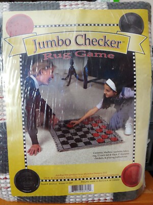Multiflex Designs Jumbo Checker Rug Game 28x28 NEW | eBay