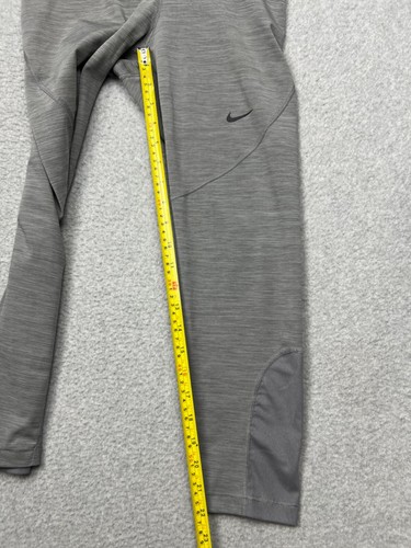 Nike Pro Tight Fit Crop Length Training Leggings Dri fit Womens M Running Gray - Picture 6 of 11