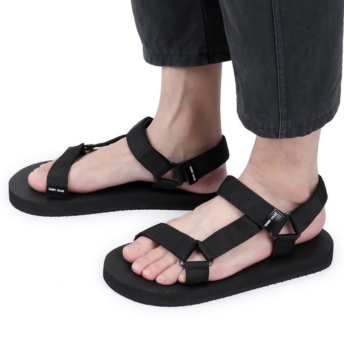 Men Womens Athletic Sport Sandals Outdoor Hiking Sandals EVA Beach Shoes Black - Picture 10 of 13
