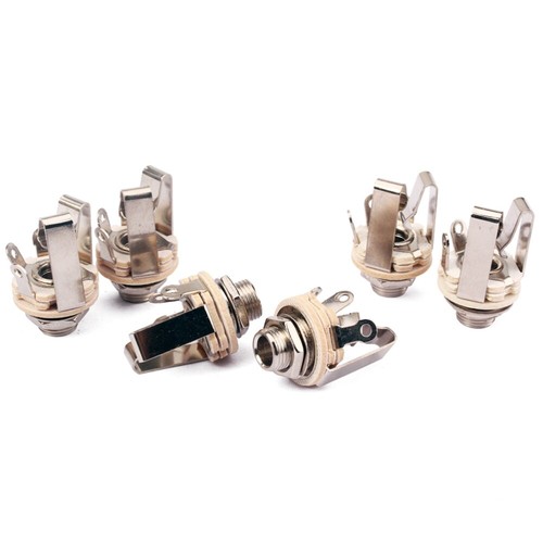 6 PCS Guitar Pedal Input Jack Guitar Stereo Input Jack Output Jack Guitar