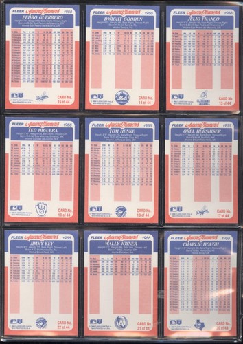 Tarjeta de béisbol Fleer Award Winners 1988 ver lista - Imagen 35 de 65