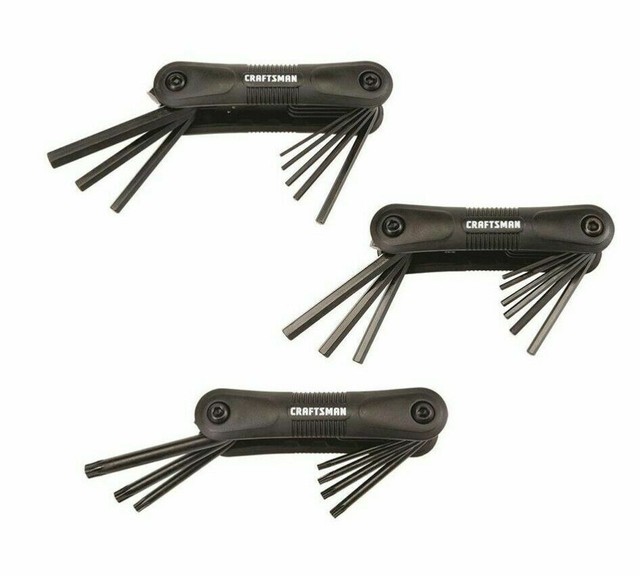 Tamper Proof Star 8 Key Set Steel Allen Wrench T9-T40 Set Easy Grip Hand Tool