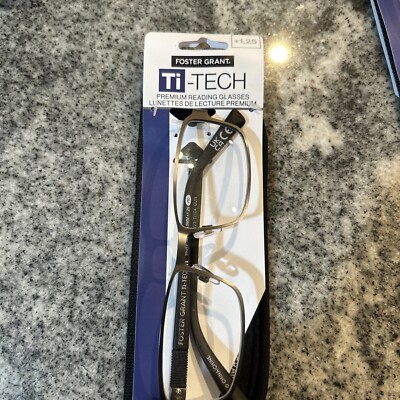 Foster Grant Ti-tech Gun Metal 1.25 Readers
