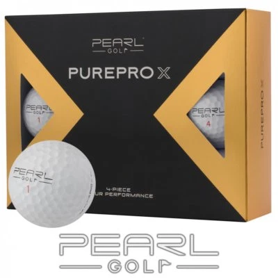 12 NEUE PEARLGOLF PURE PRO X - GOLFBÄLLE - WEISS - NEU & OVP - 1 DUTZEND