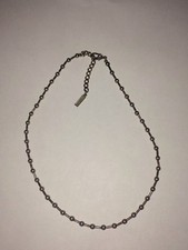 Vintage Silver Tone Napier Necklace RARE DESIGN 17 INCH