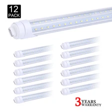 12 Pcs T8 8FT R17D HO Led Tube Light Bulbs 65W T12 8Foot Led Shop Light 6000K
