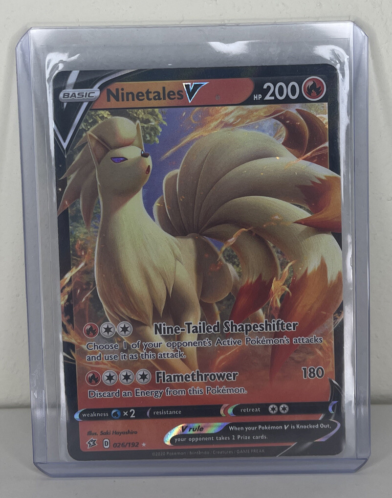 Ninetales V 026/192 Rebel Clash Pokemon Card Mint/NM