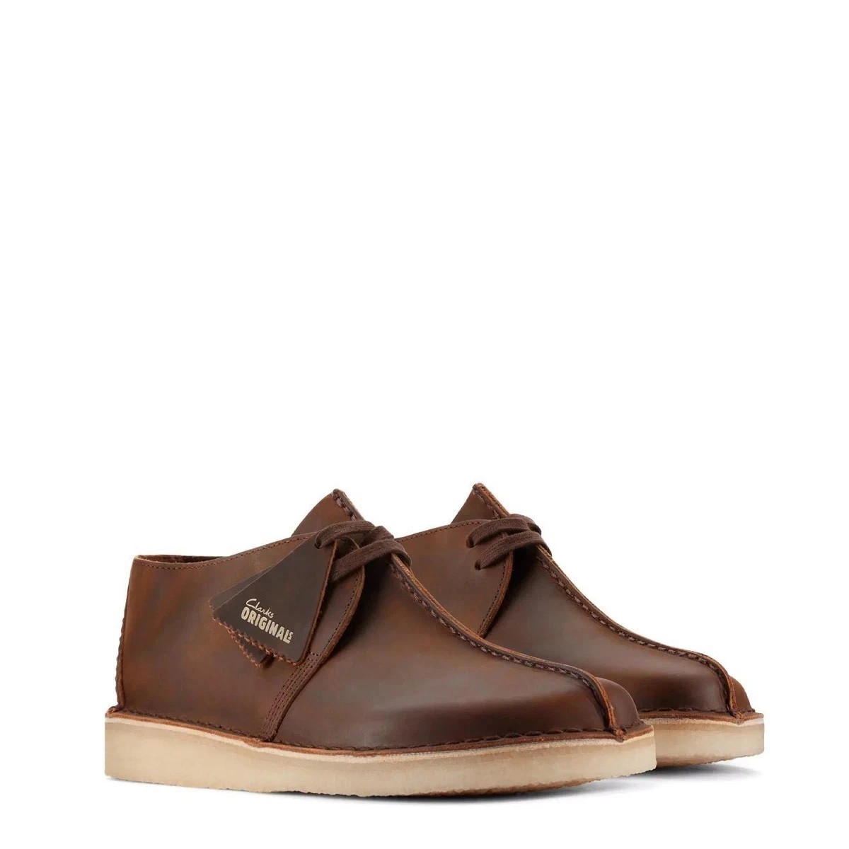 BNIB Clarks Originals Desert Trek Beeswax Leather Men's Shoes Size UK 8.5/42.5