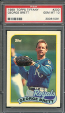 1989 Topps Tiffany #200 George Brett PSA 10 HOF Kansas City Royals 1091
