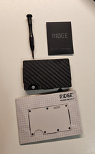3K Carbon Fiber Ridge 2.0 Wallet RFID Open - Box / New 