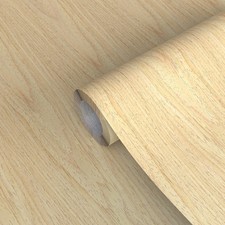 GSCIT Club Oak Wood Veneer, 12 inch x 50ft Wood Edge Banding Pre-glued Flexib...
