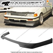 For 88-91 Honda Crx Ikon Evo Style Front Bumper Lip Spoiler Unpainted Pu For 88-91 Honda Crx Ikon Evo Style Front Bumper Lip Spoiler Unpainted Pu