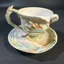 Franz Porcelain FZ01546 Southern Splendor Tea Cup & Saucer Swan Kathy Ireland