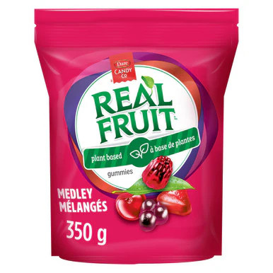 Dare Real Fruit Gummies, Fruit Medley, 350g/12.3oz., {Imported from Canada} - Picture 1 of 5