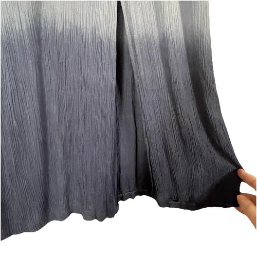 New Vintage Barbara Lesser Long Dress Sz M Ombre Blue Sleeveless Cruise Vacation - Picture 5 of 9
