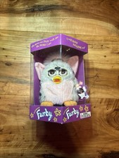VINTAGE 1998 GRAY  PINK FURBY SPOTTED LEOPARD 70-800 NEW SEALED IN BOX TIGER