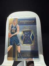 2017-18 Select Throwback Memorabilia #15 Gordon Hayward Game Worn Jersey
