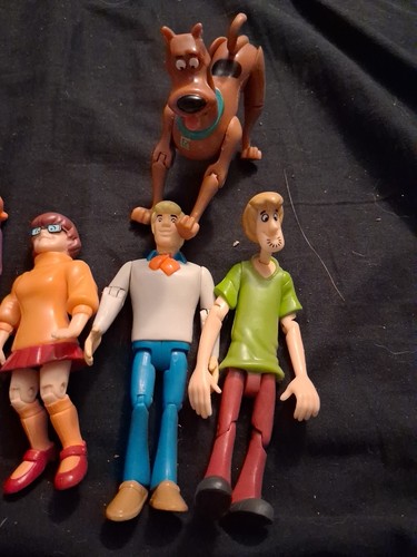 5 Scooby-Doo Hanna Barbera Figures Complete Shaggy Fred Velma Daphne - Picture 2 of 5