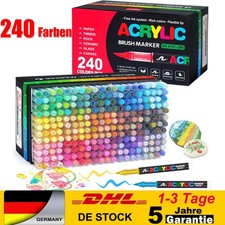 240 Farben Acrylstifte Für Steine Wasserfest...