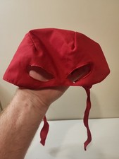Red TMNT Raphael Mask Costume Accessory Tie Back Halloween Child Cloth