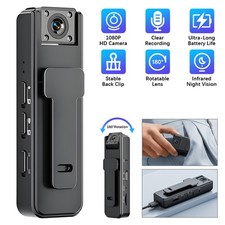 Mini 1080P HD Camcorder Police Body Camera HD 180  Video DVR IR Night Cam US