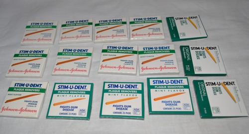 Stim-U-Dent Plaque Entferner 15 Packungen à 25 Plektren Packung (375 Plektren) Minzgeschmack