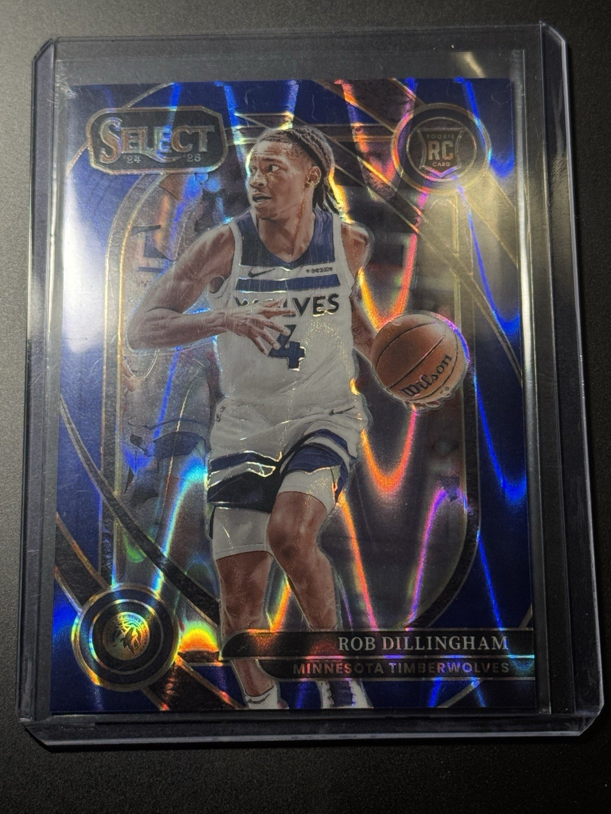 2024-25 Panini Select Basketball #288 Rob Dillingham Flash Blue Prizms /99 RC