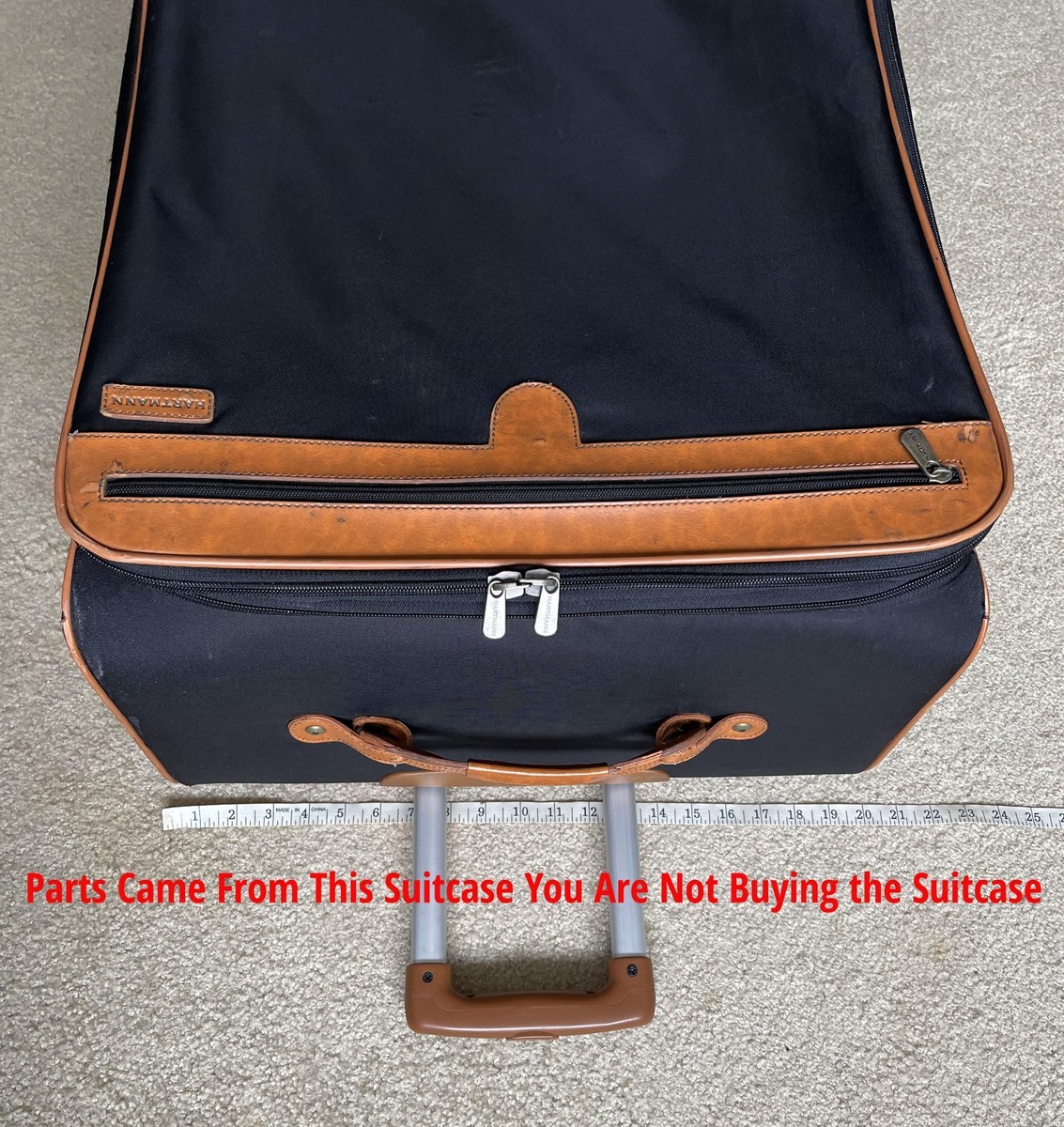 Hartmann Suitcase Luggage Travel Bag Telescope Handle Top Hold