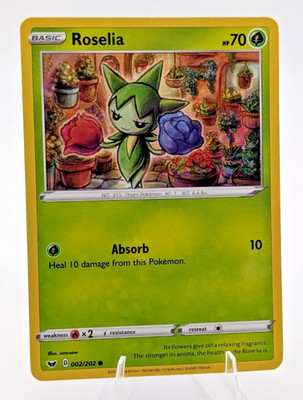 Pokémon 002/202 Roselia - SWSH01: Sword & Shield Base Set (SWSH01)