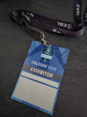  Original ESL One Cologne 2016 Exhibitor VIP Pass   Sammlerstück für Gaming-Fans