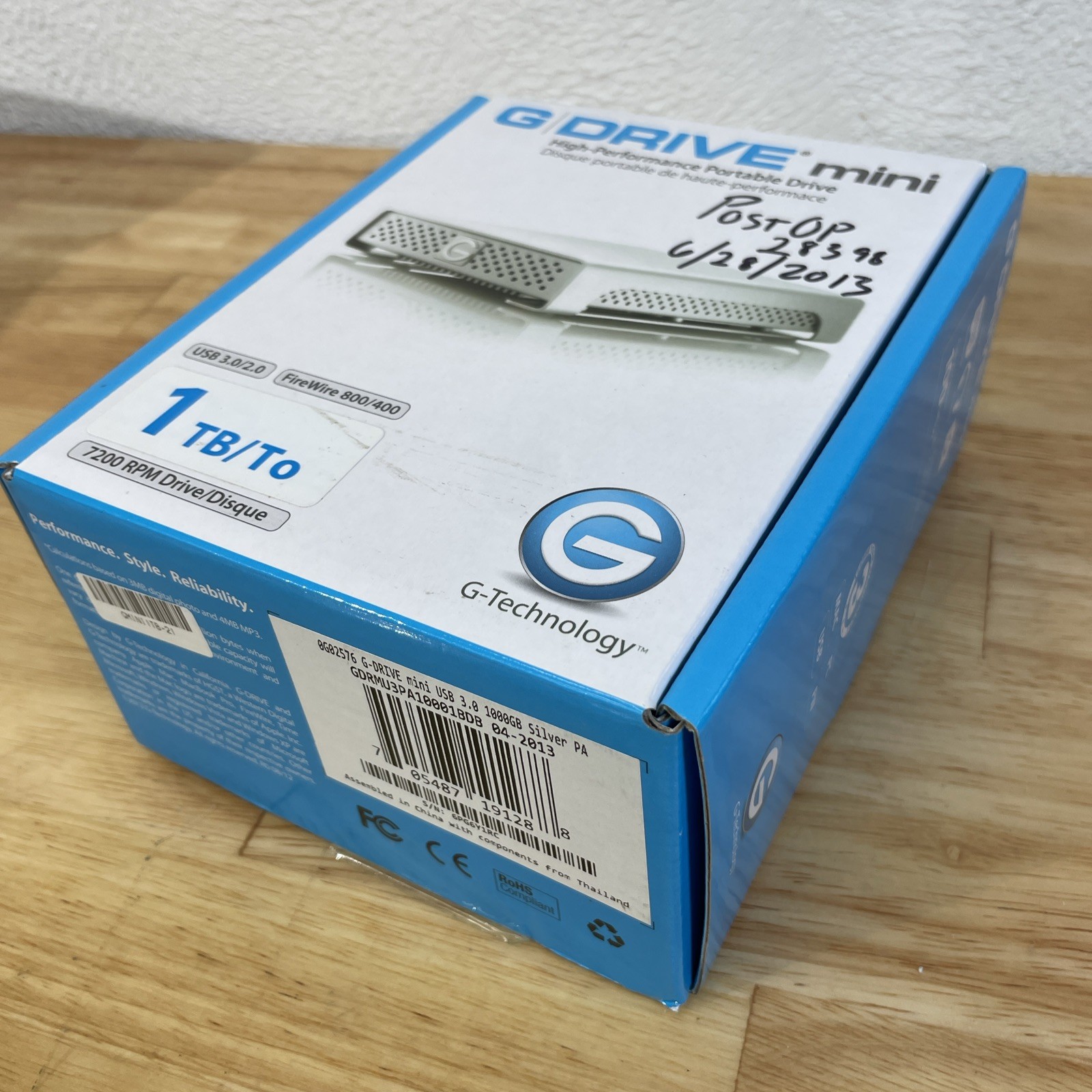 G-Technology G-DRIVE Mini - 1 TB Portable Hard Drive