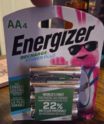 Energizer Recharge Power Plus AA Rechargeable Batteries 2300mAh - 4 Battery Pack