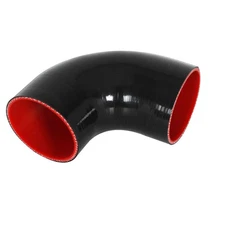 3'' 76MM 90 Degree Elbow Silicone Hose Pipe Intercooler Coupler Turbo Black Red