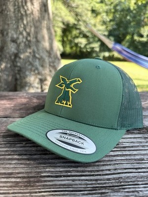 Timberjack Logging Equipment Hat.Yupoong 6606.fit Like Richardson 112.green