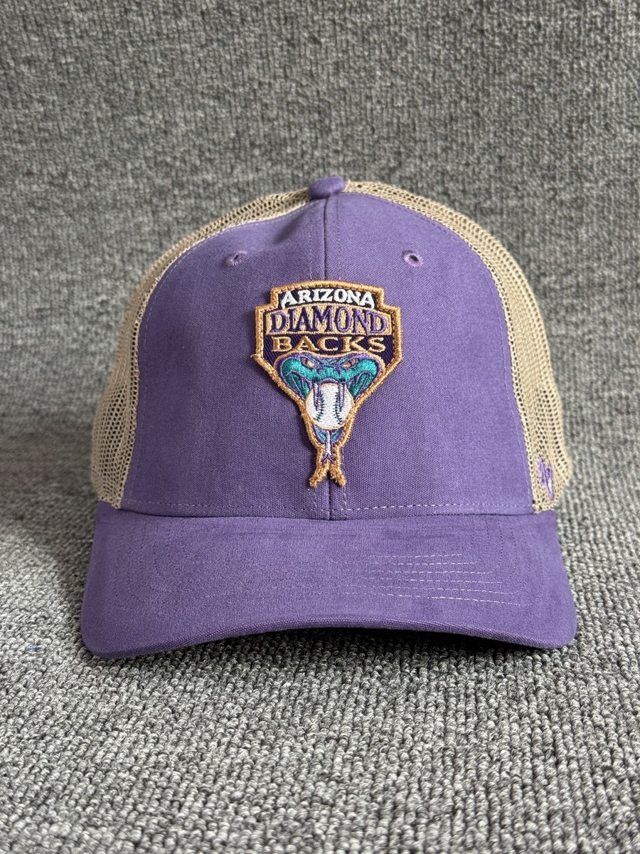 '47 Brand Arizona Diamondbacks MLB Trucker Snapback Hat Purple Tan One Size