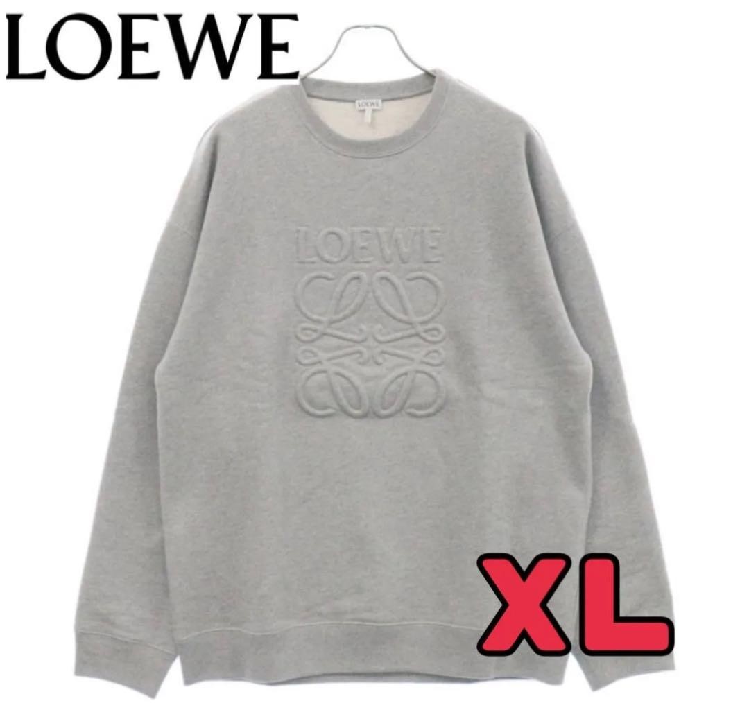 スウェット・トレーナー LOEWE Anagram Sweatshirt LOEWE Sweatshirt Relaxed Fit 3D Anagram Logo Cotton Gray