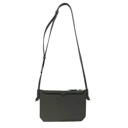 Sac bandoulière Hermes Ultrapla 24 Vert Gris Evercolor cuir Z tampon avec boite 99 - Photo 2/10