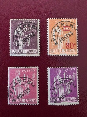 Frankreich Preoblitérés - Yvert Nr. 73, 74, 76, 77.