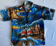 Royal Hawaiian Creations Boys Button Down Hawaiian Shirt Size 12