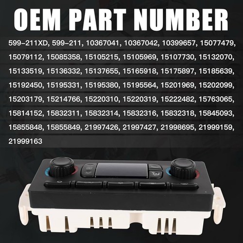599-211XD AC Heater Climate Temperature Control Module for Chevy Silverado GMC - Picture 4 of 14
