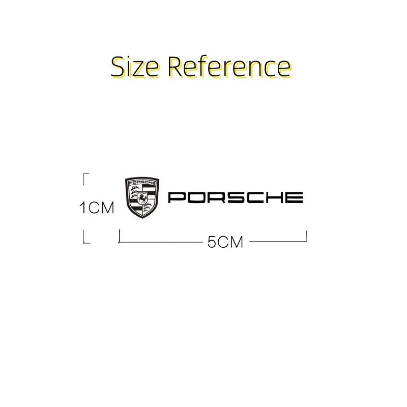 10 Pieces Car Stickers Decal Decals Car Decoration For PORSCHE - Image 2 of 2