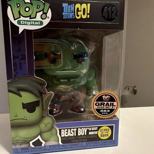 Beast Boy as Beast Monster #412 Teen Titans GO! Funko Digital Grail (Glow)