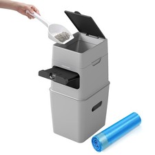 PooGuard Litter Disposal Bin 9.2L Trash Can Cat Litter Dog Waste Diapers W/