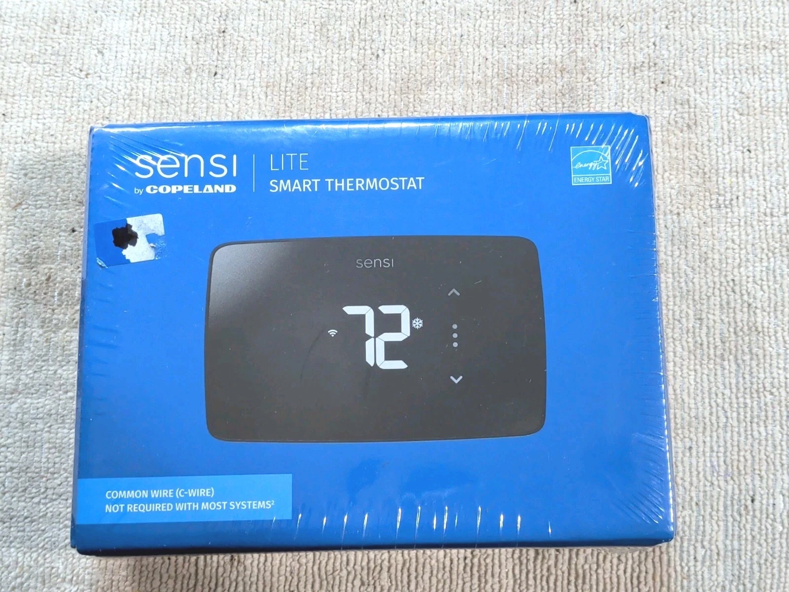 SENSI LITE Wi-Fi Smart Programable Thermostat ST25U Black - New In Box