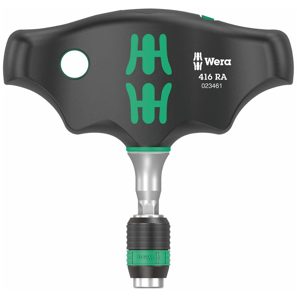 Wera Ratcheting T-handle Bitholding Screwdriver w Rapidaptor Quick-Release Chuck - Image 3 of 4