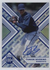 2018 Panini Elite Extra Edition Aspirations Blue 1/50 Yunior Severino Auto s3g