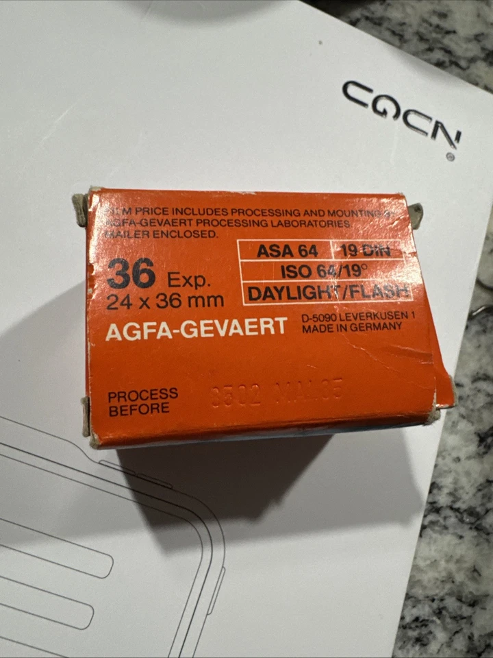 Agfa Agfachrome 64 Color Film 35mm Roll 36 Exposures Vintage 1985 EXPIRED - Image 2 of 4